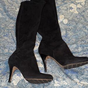 Nike Black Heeled Boots for Women